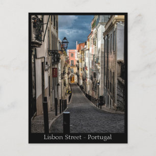 Postal Calle Lisboa, Portugal