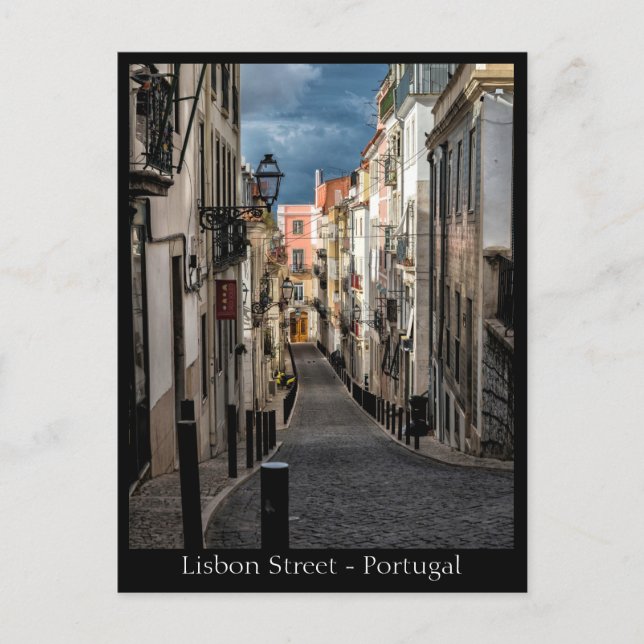 Postal Calle Lisboa, Portugal (Anverso)