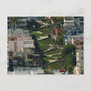 Postal Calle Lombard En San Francisco Americas Crookedes