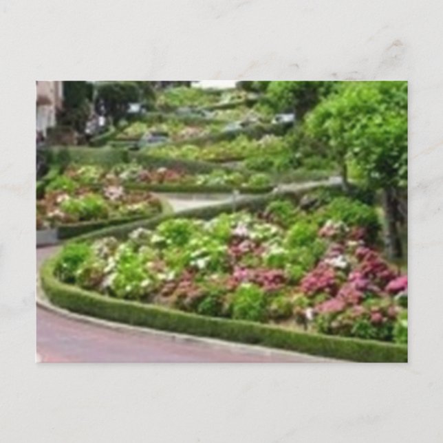 Postal Calle Lombardi en San Francisco (Anverso)