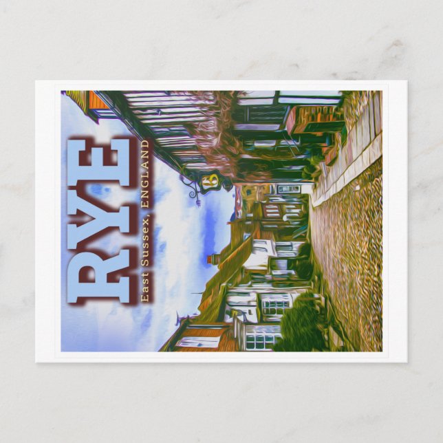 POSTAL CALLE MERMAID - RYE - INGLATERRA SUSSEXUAL ORIENTA (Anverso)