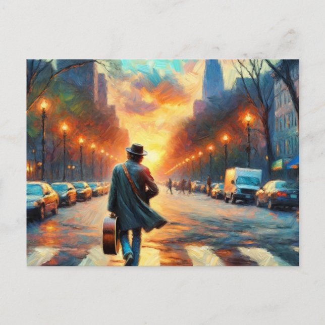 Postal Calle musical (Anverso)