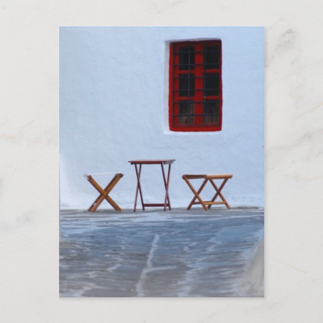 Postal Calle Mykonos (Anverso)