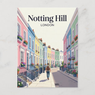 Postal Calle Notting Hill Reino Unido