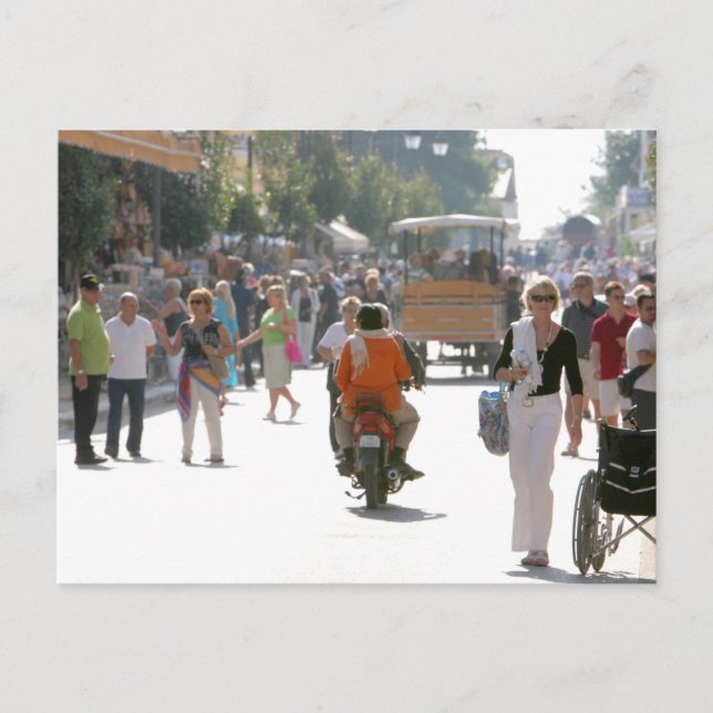 Postal Calle ocupada en Katakolon, Grecia (Anverso)