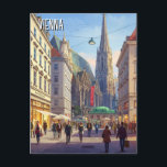 Postal Calle ocupada Stephansplatz Viena Austria Viaje<br><div class="desc">Viena, la capital de Austria, es una ciudad llena de historia, elegancia y riqueza cultural. Conocida como la "Ciudad de la Música", albergaba a legendarios compositores como Mozart, Beethoven y Strauss, y sus grandes salas de conciertos, como la Ópera Estatal de Viena y Musikverein, siguen albergando actuaciones de primera clase....</div>