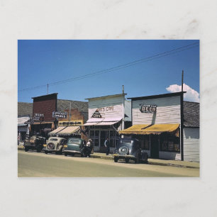Postal Calle Principal, Cascada, Vintage Idaho