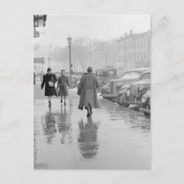 Postal Calle principal de la ciudad de Iowa