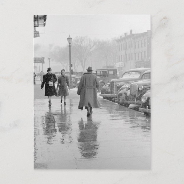 Postal Calle principal de la ciudad de Iowa (Anverso)