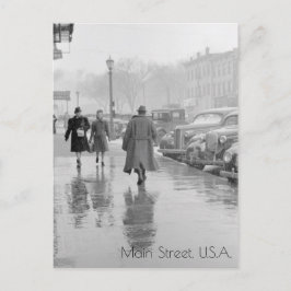 Postal Calle principal de la ciudad de Iowa