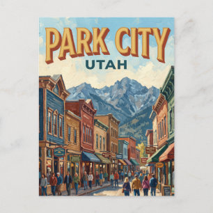 Postal Calle principal de Park City viajero Utah