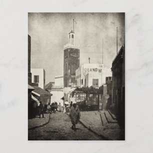 Postal Calle principal en Tánger, Marruecos, 1898