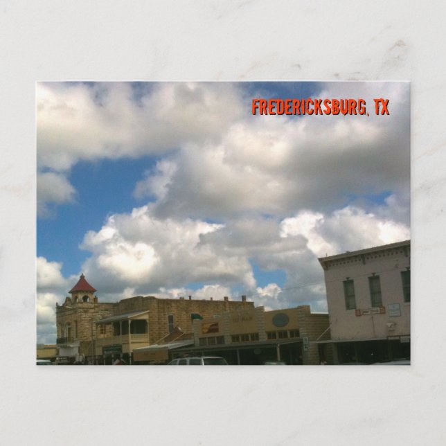 Postal Calle principal Fredericksburg (Anverso)