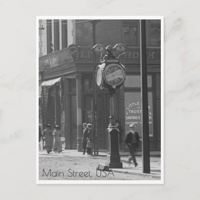 Postal Calle principal., Little Rock (Anverso)