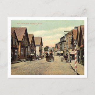 Postal Calle principal, Vinalhaven , Maine Vintage Style