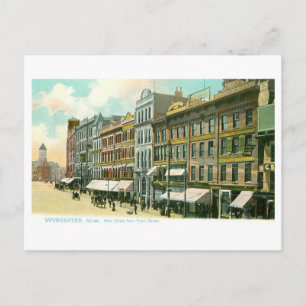Postal Calle Principal Vintage, Worcester, Massachusetts