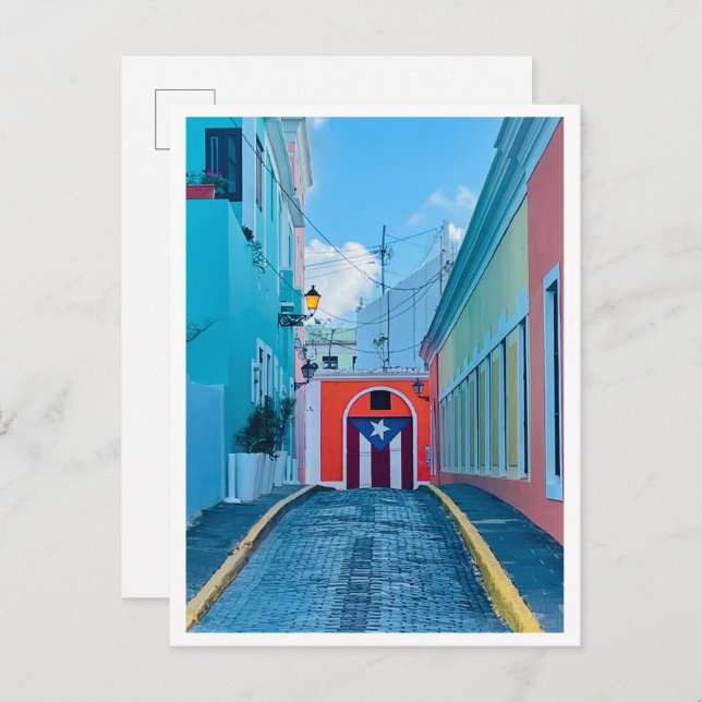 Postal Calle Puerto Rico (Anverso / Reverso)