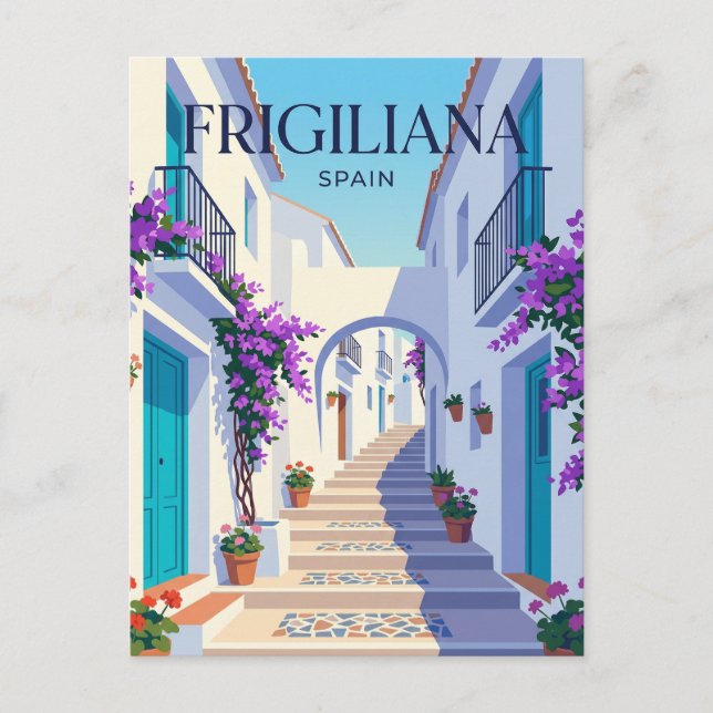 Postal Calle Real España (Anverso)