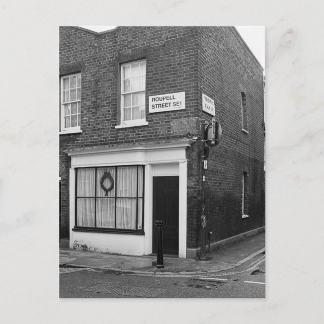 Postal Calle Roupell, Waterloo, Londres Reino Unido Tarje (Anverso)