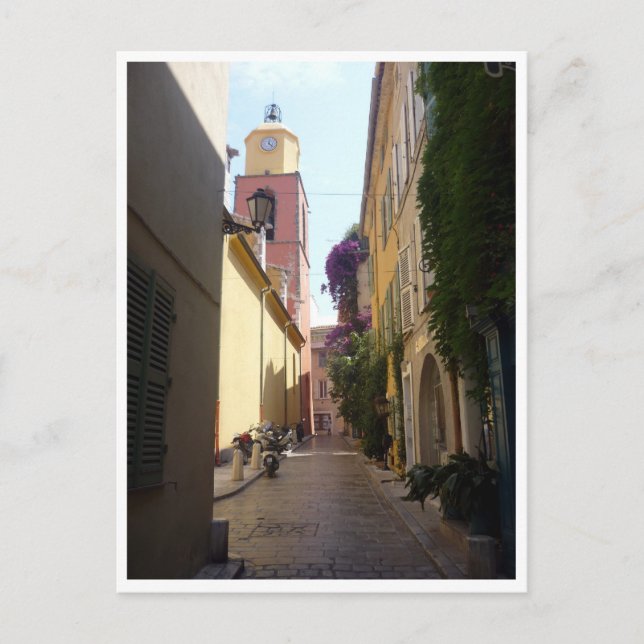 Postal calle saint tropez (Anverso)