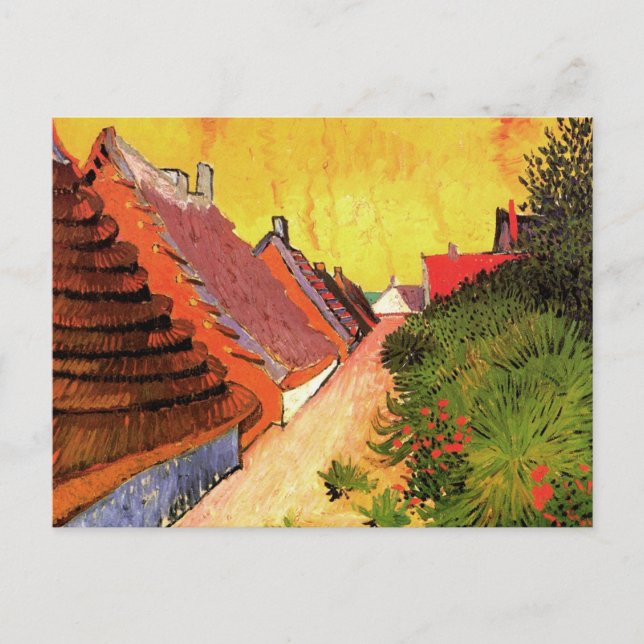 Postal Calle Saintes Maries por Vincent van Gogh (Anverso)