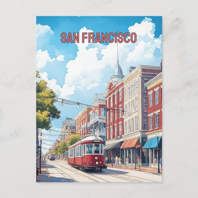 Postal Calle San Francisco (Anverso)