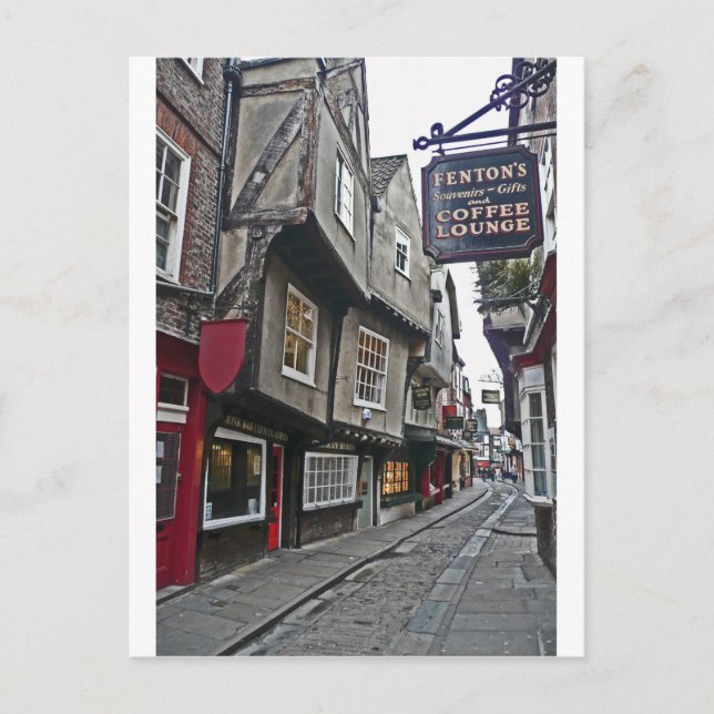 Postal Calle Shambles de York (Anverso)