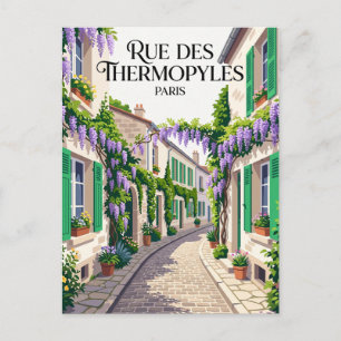 Postal Calle Thermopyles Francia
