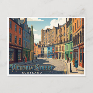 Postal Calle Victoria Edimburgo Escocia