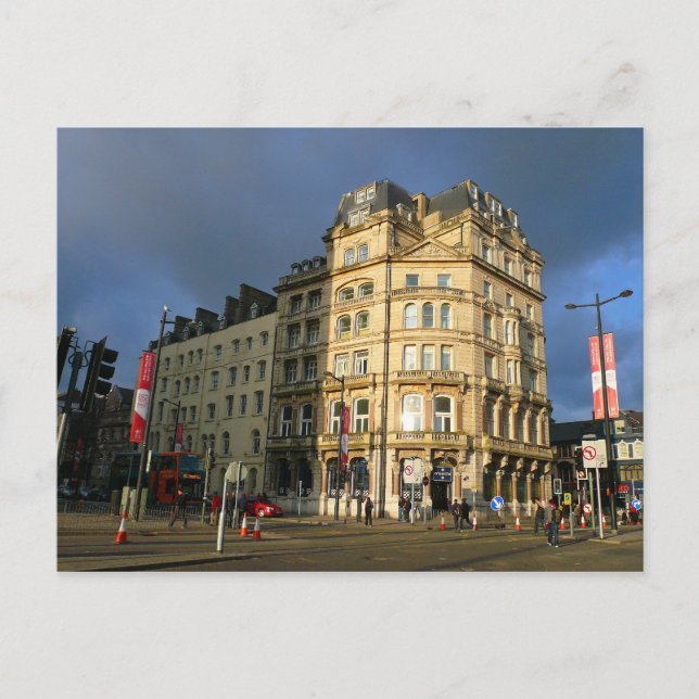 Postal Calle Wood, Cardiff (Anverso)