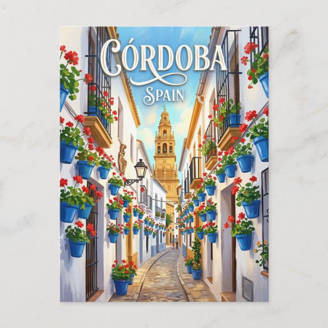 Postal Calleja de las Flores Spain (Anverso)