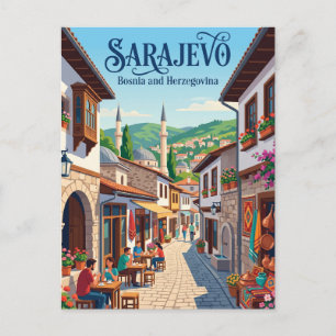 Postal Callejón Baščaršija Bosnia y Herzegovina