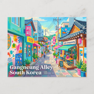 Postal Callejón de Gangneung Corea del Sur