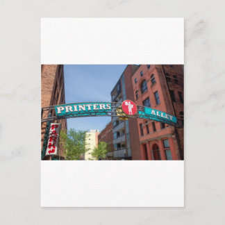 Postal callejón de la impresora