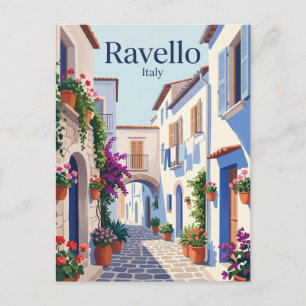Postal Callejón de Ravello, Costa Amalfitana Italia
