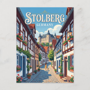 Postal Callejón del casco antiguo de Stolberg Alemania