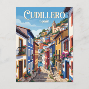 Postal Callejón en Cudillero España