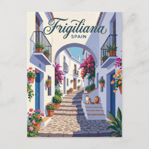 Postal Callejón en Frigiliana España