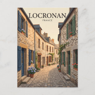 Postal Callejón en Locronan Francia