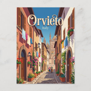 Postal Callejón en Orvieto Italia
