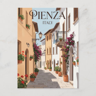 Postal Callejón en Pienza Italia