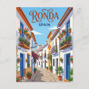 Postal Callejón en Ronda España