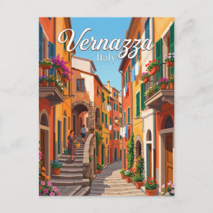 Postal Callejón en Vernazza Italia