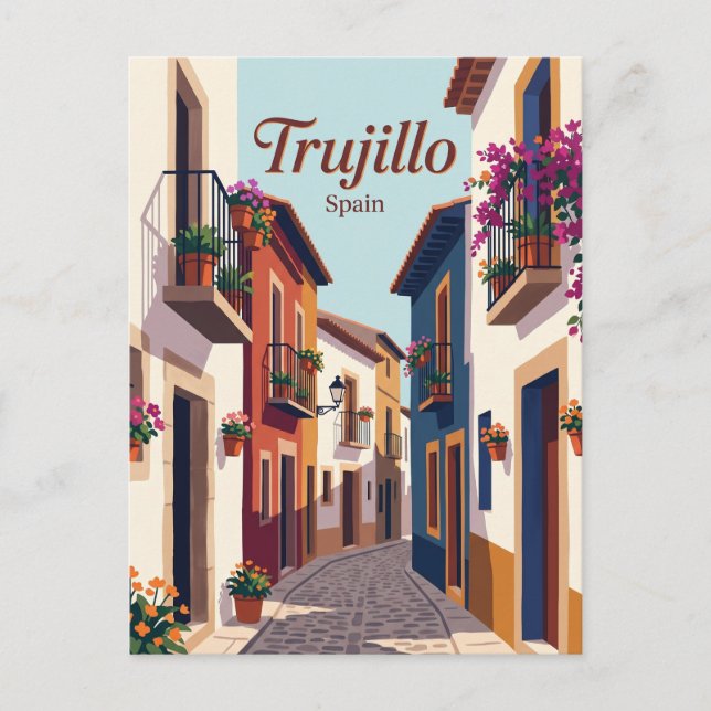 Postal Callejón, Trujillo España (Anverso)