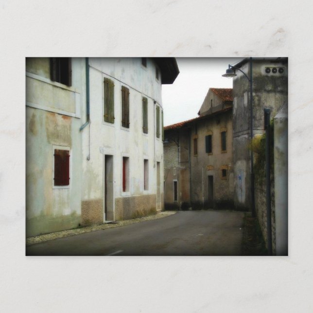 Postal Calles de Aviano (Anverso)