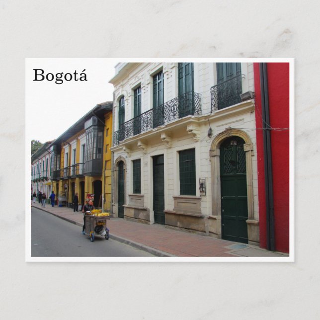 Postal calles de bogota (Anverso)