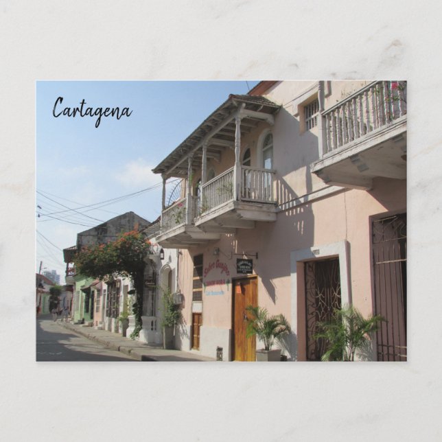 Postal calles de cartagena (Anverso)