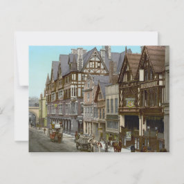 Postal Calles de Chester, Inglaterra (1900)