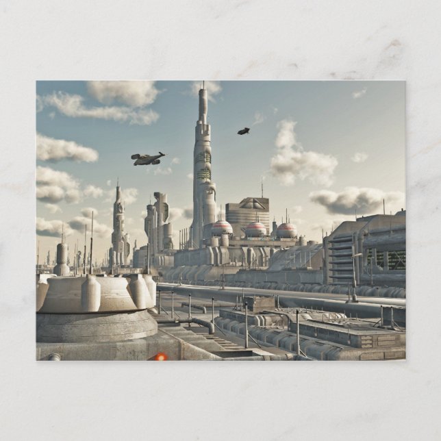 Postal Calles de Ciudad Futura (Anverso)