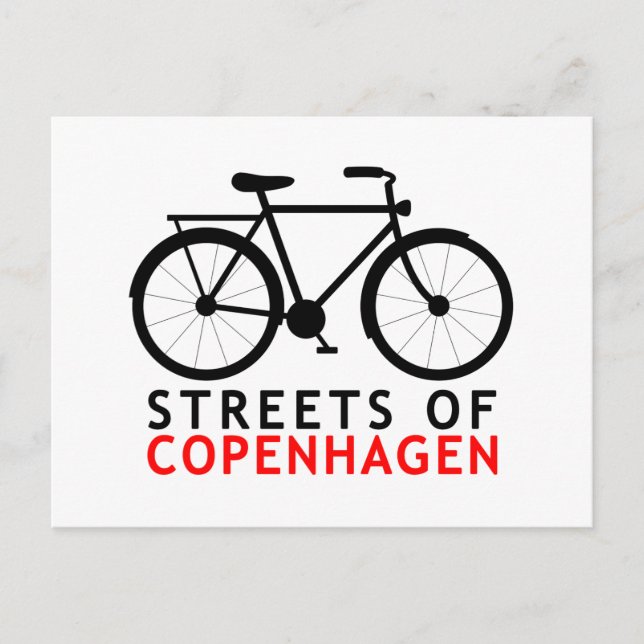 Postal Calles de Copenhague (Anverso)